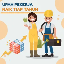 Upah Pekerja Naik Tiap Tahun