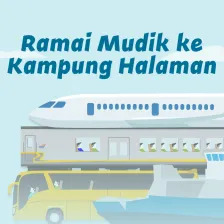 Ramai Mudik ke kampung Halaman