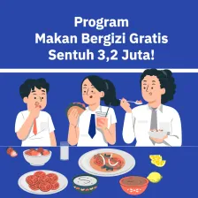 Program Makan Bergizi Gratis Sentuh 3,2 Juta!
