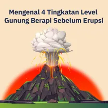 Mengenal 4 Tingkatan Level  Gunung Berapi Sebelum Erupsi