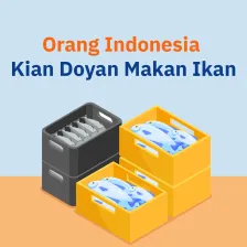 Orang Indonesia  Kian Doyan Makan Ikan