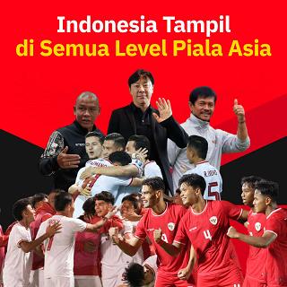 Indonesia Tampil di Semua Level Piala Asia