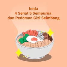 Beda  4 Sehat 5 Sempurna  dan Pedoman Gizi Seimbang