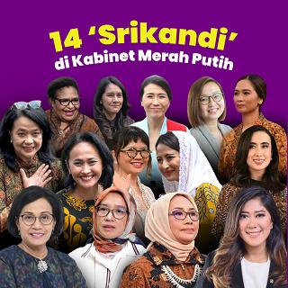 14 ‘Srikandi’ di kabinet Merah Putih
