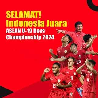 SELAMAT! Indonesia Juara ASEAN U-19 Boys Championship 2024
