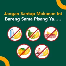 Jangan Santap Makanan Ini  Bareng Sama Pisang Ya….