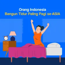 Orang Indonesia Bangun Tidur Paling Pagi se-ASIA