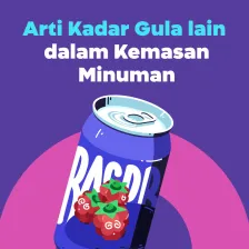 Arti Kadar Gula lain dalam Kemasan Minuman