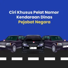 Ciri Khusus Pelat Nomor  Kendaraan Dinas Pejabat Negara