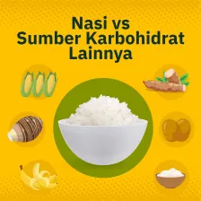 Nasi vs Sumber Karbohidrat Lainnya