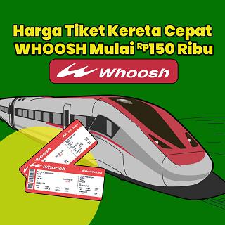 Harga Tiket Kereta Cepat WHOOSH Mulai Rp150 Ribu