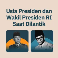 Usia Presiden dan Wakil Presiden RI Saat Dilantik