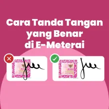 Cara Tanda Tangan yang Benar di E-Meterai