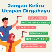 Jangan Keliru Ucapan Dirgahayu