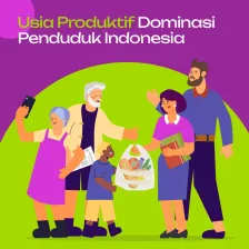 Usia Produktif Dominasi Penduduk Indonesia