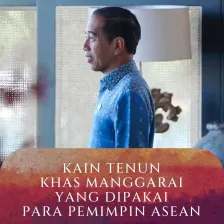 Kain Tenun Khas Manggarai yang Dipakai Para Pemimpin ASEAN