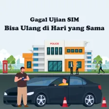 Gagal Ujian SIM Kini Bisa Ulang di Hari yang Sama