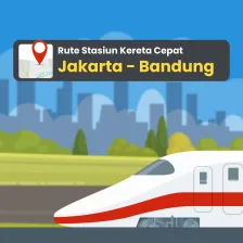 Rute Stasiun Kereta Cepat Jakarta-Bandung