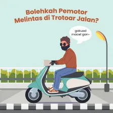 Bolehkah Pemotor Melintas di Trotoar Jalan?