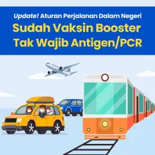 Update! Aturan Perjalanan Dalam Negeri, Sudah Vaksin Booster Tak Wajib Antigen/PCR