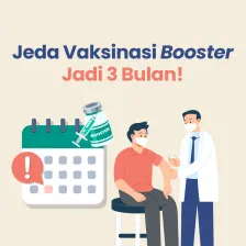 Jeda Vaksinasi Booster Jadi 3 Bulan