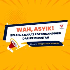Wah Asyik! Belanja dapat Potongan 100rb dari Pemerintah