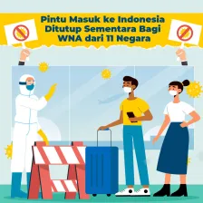 Pintu Masuk ke Indonesia Ditutup Sementara Bagi WNA dari 11 Negara