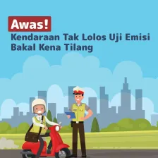 Awas! Kendaraan Tak Lolos Uji Emisi Bakal Kena Tilang