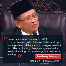 Qoutes Bambang Soesatyo pada Sidang Tahunan MPR RI dan Sidang DPR RI-DPD RI Tahun 2021