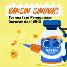 Vaksin Sinovac Terima Izin Penggunaan Darurat dari WHO