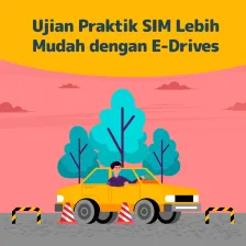 Ujian Praktik SIM Lebih Mudah dengan E-Drives