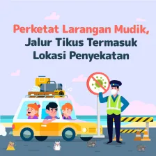 Perketat Larangan Mudik, Jalur Tikus Termasuk Lokasi Penyekatan
