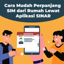 Cara Mudah Perpanjang SIM dari Rumah  Lewat Aplikasi SINAR