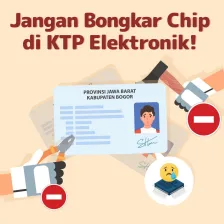 Jangan Bongkar Chip di KTP Elektronik