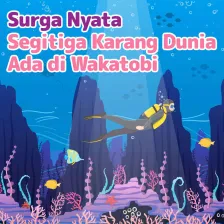 Surga Nyata Segitiga Karang Dunia Ada di Wakatobi