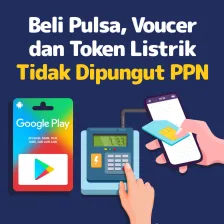 Beli Pulsa, Voucer dan Token Listrik Tidak Dipungut PPN