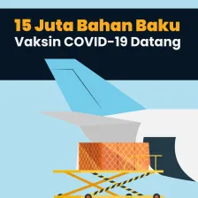 15 Juta Bahan Baku Vaksin COVID-19 Datang
