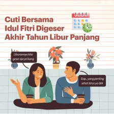 Cuti Bersama Idul Fitri Digeser, Akhir Tahun Libur Panjang