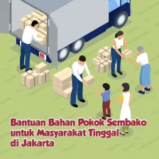 Bantuan Bahan Pokok Sembako untuk Masyarakat Tinggal di Jakarta