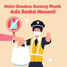 Nekat Gunakan Kantong Plastik, Ada Sanksi Menanti