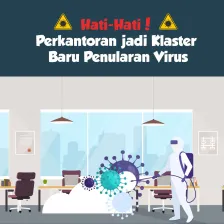 Hati-Hati! Perkantoran jadi Klaster Baru Penularan Virus