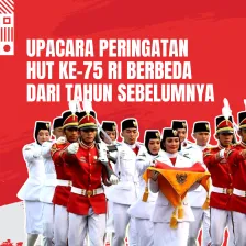 Upacara Peringatan RI-75 Berbeda dari Tahun Sebelumnya