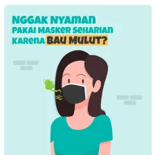 Nggak Nyaman Pakai Masker Seharian Karena Bau Mulut