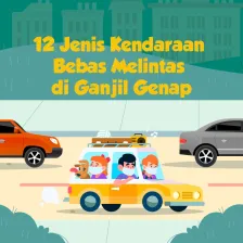 12 Jenis Kendaraan Bebas Melintas di Ganjil Genap