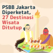 PSBB Jakarta Diperketat, 27 Destinasi Wisata Ditutup