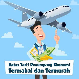 Batas Tarif Penumpang Ekonomi Termahal dan Termurah