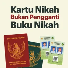 Kartu Nikah Bukan Pengganti Buku Nikah