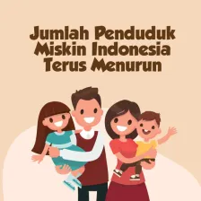 Jumlah Penduduk Miskin Indonesia Terus Menurun