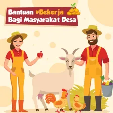 Bantuan #Bekerja Bagi Masyarakat Desa