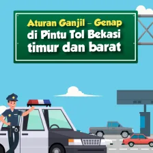 Aturan Ganjil-Genap di Pintu Tol Bekasi Timur dan Barat